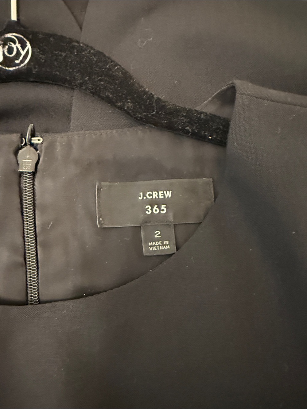 J. Crew 365 Black Cap-Sleeve Dress